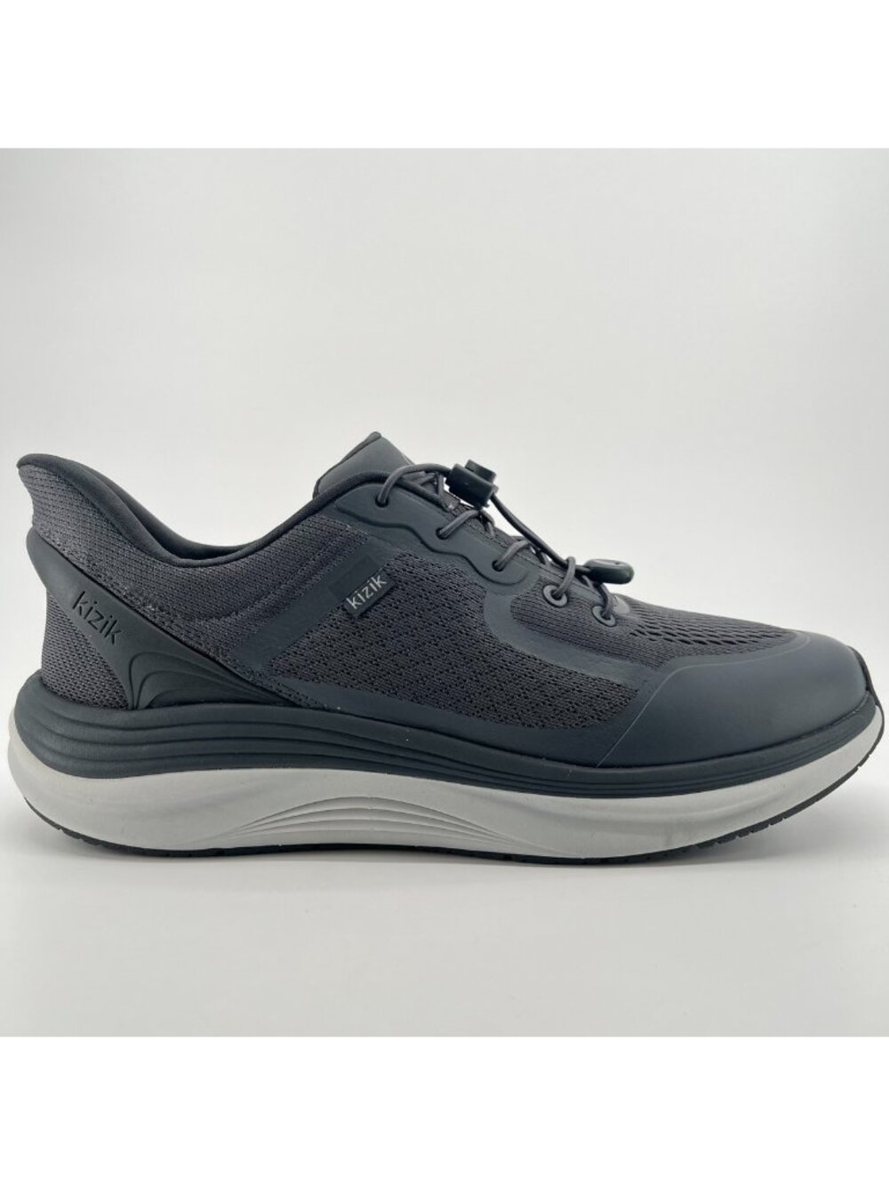 Kizik London Mens Size 13 Castlerock Gray Athletic Hands Free Shoes Sneakers